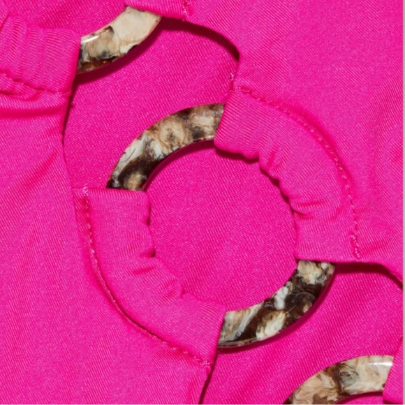 Seafolly Ring Front Pink Maillot Swimsuit - Picture 8 of 13